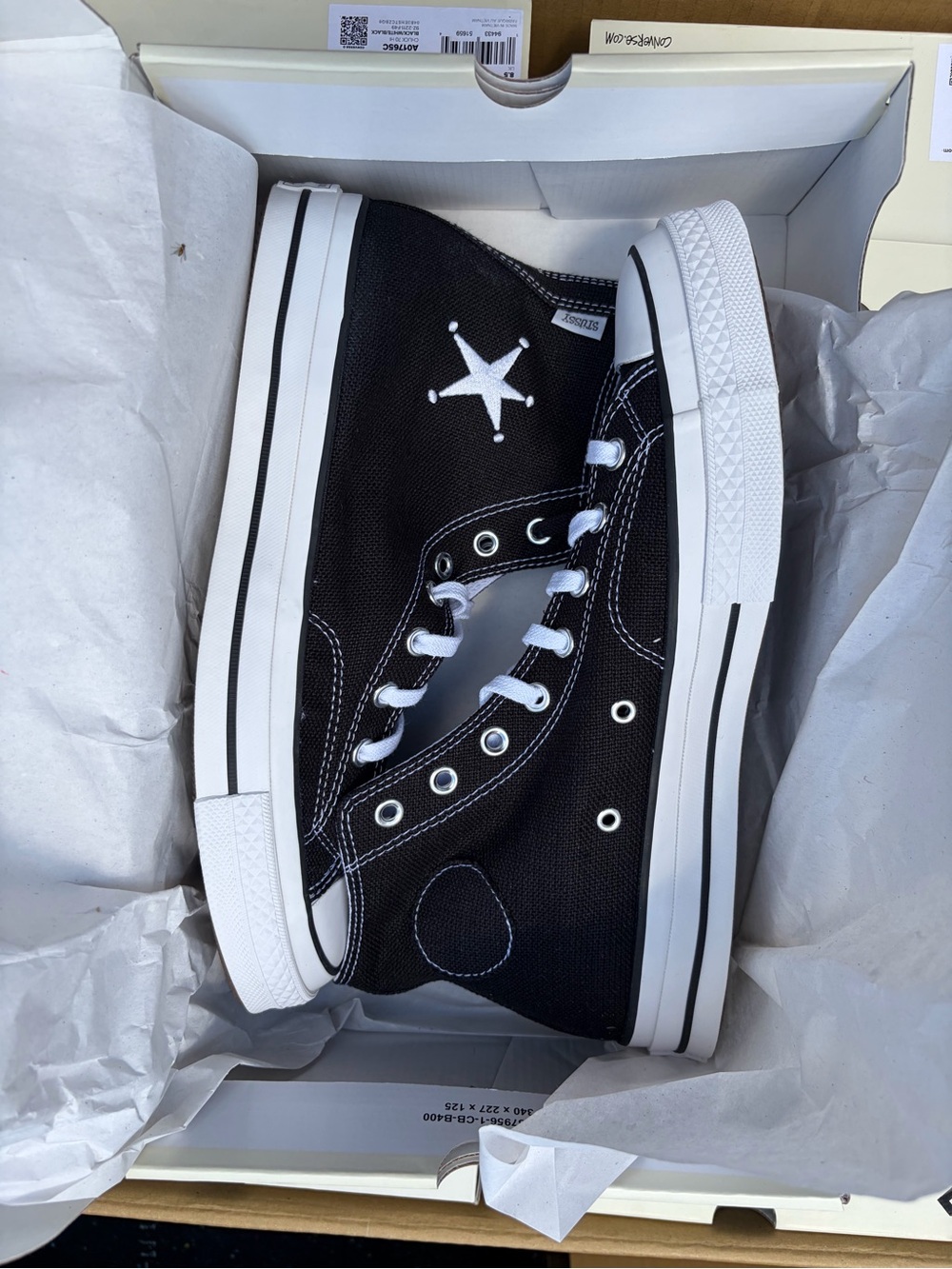 Stussy x Converse Chuck 70 High Black